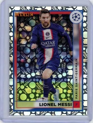 LIONEL MESSI 2022-23 Topps Merlin Chrome VINTAGE REFRACTOR SP • $25