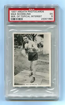 1937 Ardath Photocards Series Of Topical Interest Max Schmeling PSA 5 HOF Boxer • $99.99