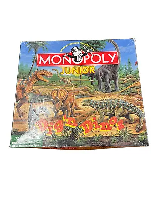 Vintage - Monopoly Jr  Dig'n Dinos  By Parker Brothers - 1998 Ed - One Piece Out • $9.99