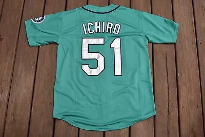 New! Ichiro Suzuki #51 Teal Blue Green Mariners Home Baseball Jersey Men's XXXL • $45