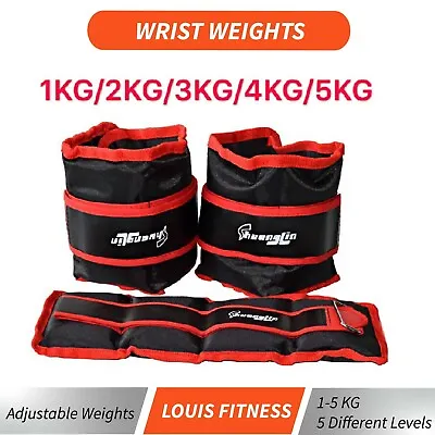 $33.30 • Buy 1/2/3/4/5/6 KG Adjustable Ankle/ Wrist/ Leg Weights Training Fitness Gym Sandbag