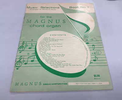 Vintage Magnus Chord Organ Music Book (B112) • $9