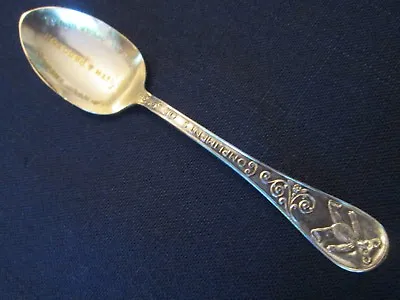 BABY SPOON! Vintage KEITH & PROCTOR Silverplate: HARLEM OPERA HOUSE Souvenir • £14.46