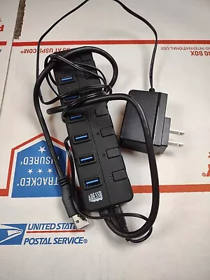 Adesso 7-ports USB 3.0 Hub With 5V 2A Power Adaptor AUH3070P Switch Powered USB3 • $24.99
