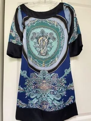Gianni Versace Collection Silk Shift Dress Size 10 US 40-42 EUC • $103.74
