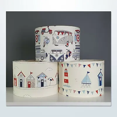 Coastal Dreams Fabric Lampshades Handmade * FREE DELIVERY • £27