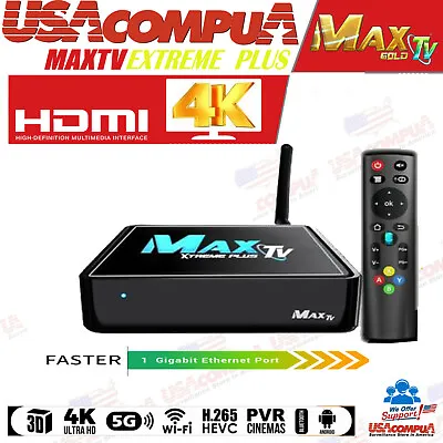 Max Tv Gold Silver Extreme  Maxtv 5g 4k Ultra-hd Iptv Box+android 7.1 Quad-core • $139.99