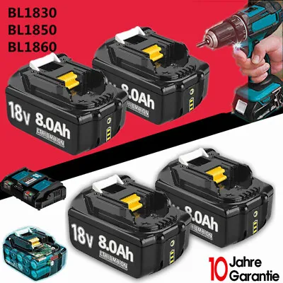 6000mAh For Makita 18V LXT BL1830 BL1850B BL1860 & Charger Lithium-Ion Battery • $20.89
