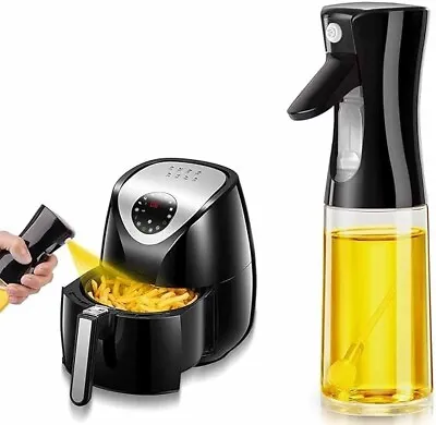 Olive Oil Sprayer For Cooking - 200ml Plastic Oil Dispenser Bottle Spray Mister • £4.59