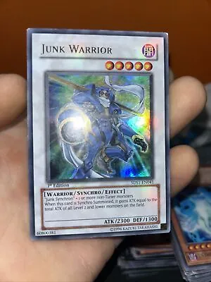 Yugioh Card Junk Warrior 5DS1-EN041 Ultra Rare 1st Edition - Heavy Play • £0.99