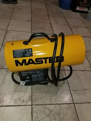 Master Propane Forced Air Heater  Model # Blp125va  • $350