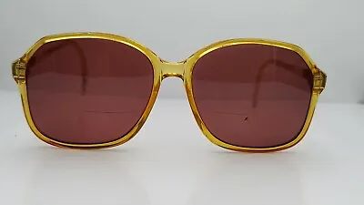 Vintage Zeiss 3249 8302 Honey Brown Oval Germany Sunglasses FRAMES ONLY • $20.40