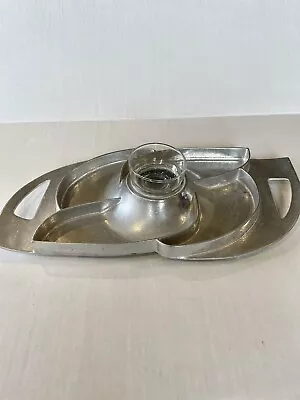 VTG MCM Mid Century Serving Tray Centerpiece 20” X 9.5” • $7