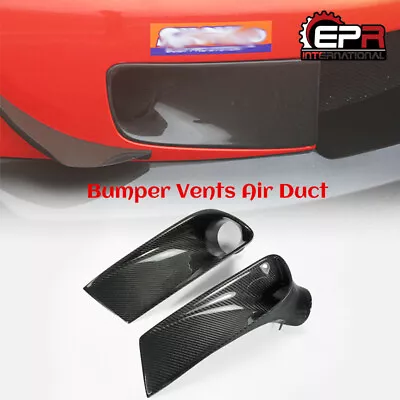 For Honda S2000 AP1 2Pcs Carbon Fiber Front Bumper Air Duct Flow Vent Trim Cover • $219.74