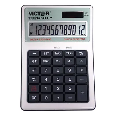 Victor 99901 Tuffcalc 12 Digit Washable Scientific Calculator Silver • $23.45