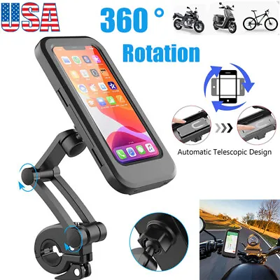 Motorcycle Handlebar Phone Mount Bicycle Phone Holder Touch Screen Case Mount • $11.05