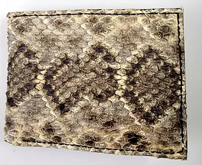 NEW Authentic RATTLESNAKE Wallet Men Billfold Snake Skin Original Slim Pocket  • $99.95