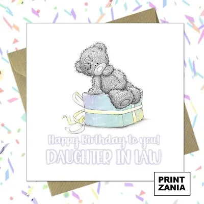 Daughter In Law Me To You Bear Birthday Card For Her Female Tatty Teddy EBS • £2.99