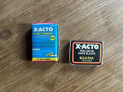X-ACTO #11 Precision Knife Blades 2 Boxes New & Used Open Arts & Crafts Hobby • $24