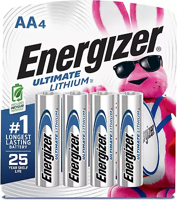 Energizer Ultimate Lithium AA Batteries World'S Longest Lasting Battery For Hig • $20.99
