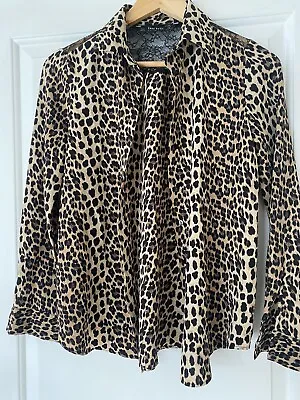 Zara Leopard Lace Shirt Size Small • £5