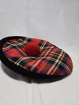 J.S. Wilson Scottish Golf Cap From London Made In England Red Black Vintage Hat • $24.99