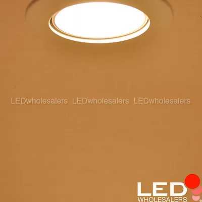 4  Recessed Dimmable 10W LED High-CRI Downlight With Gimbal White Trim (4-Pack) • $58.99