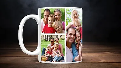 Personalised Photo Tea Mug Custom Printed With You're Picture & Text Or LOGO • £7.99