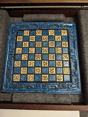 VINTAGE Mayan Aztec  Conquistador Miniature 7  Resin Chess Set With Custom Box • $25.48