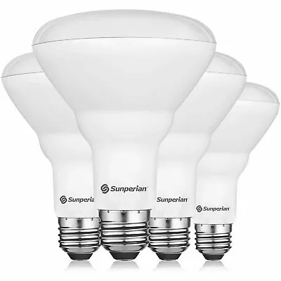 Sunperian BR30 LED Bulb 8.5W=65W 4000K Cool White Dimmable Flood E26 (4 Pack) • $19.95