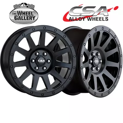 CSA Dune Small Cap 16x8 5/114.3 35P Satin Black Set Of Alloy Wheel Wheels • $1076