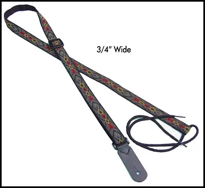 3/4  Legacystraps Mandolin Strap Ukulele Strap Arrowhead Pattern • $12.95