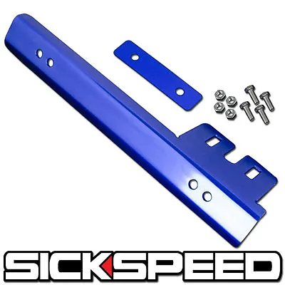 Front Bumper License Plate Relocation Bracket Billet Mount Holder Bar Blue P3 • $11.88