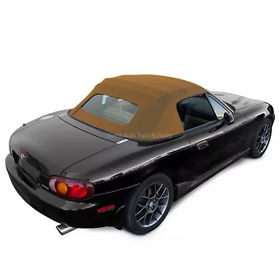 Miata Convertible Top In Tan Cabrio Vinyl Top With Non-Zippered Glass Window • $404.10
