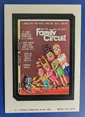 1975 Wacky Packages Series 11 Tan Back   Family Circuit      Nm++ • $17.95