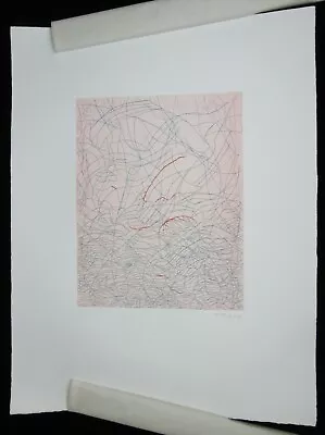 Mark Tobey Etching Morning Grass Pencil Signed Number 81/150 Print Image 14x11in • $1500