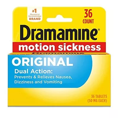 Dramamine Original Motion Sickness  36 Count • $15.32