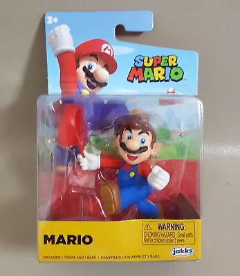 Super Mario With Cap Jakks Pacific Figure And Base Collectible Figurine And Base • $7.23
