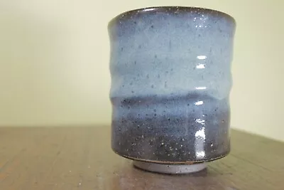 Hagi Ware Tea Cup  Yunomi  Blue Seigan Yamane #T24 • $20