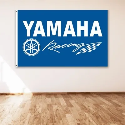 3x5 Ft Flag Logo Banner Motorcycle Bike Moto GP Garage Wall Sign Yamaha Racing • $13.85