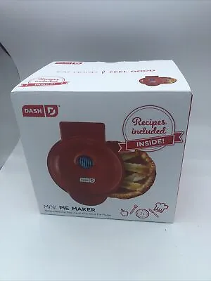 Dash Mini Pie Maker Red Non-Stick With Dough Cutter NEW! • $19