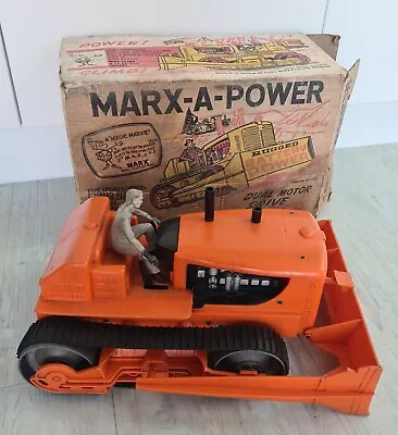 Vintage Marx-a-power GIANT Bulldozer 60s Boxed PART WORK SPARES Marx Toys  • $123.30