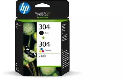 HP 304 Tri-colour And Black Original Ink Cartridge 3JB05AE 2 Count (Pack Of 1). • £22.76