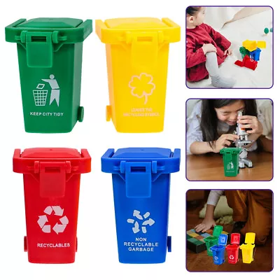 Cute Mini Trash Can Bin Set: Great For Sorting Toys And Holding Pens • $9.67