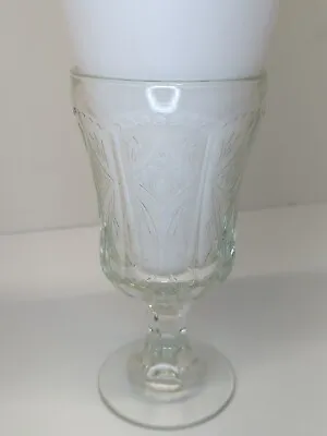 Vintage Indiana Glass Clear Recollection Wine Water Goblet With Stem • $11.04