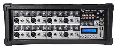 Rockville RPM85 2400w Powered 8 Channel Mixer USB 5 Band EQ Effects/Bluetooth • $199.95