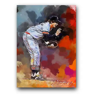 Mark Fidrych #17 Art Card Limited 30/50 Edward Vela Signed (Detroit Tigers) • $4.99