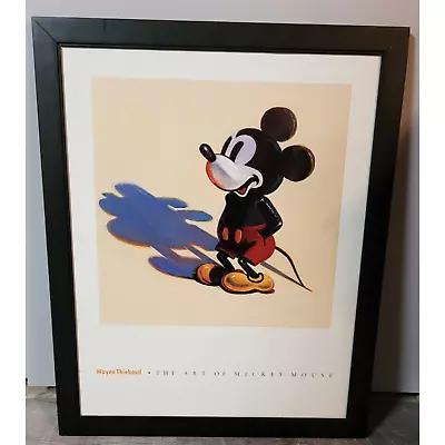 Mickey Mouse Wayne Thiebaud Pop Art Poster Framed The Art Of Mickey Mouse 1988 • $199.95