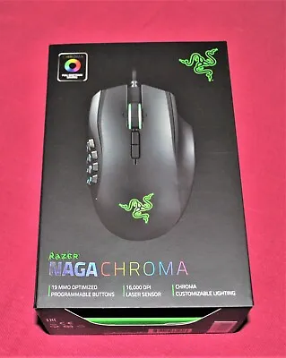 Razer Naga Chroma 2016 Ultra Rare Mouse Gaming 11 Buttons New • $212.29