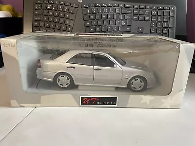 UT Models 1/18 Scale #180 035000 Mercedes C36 AMG 1997 - Silver - Boxed • $124.32